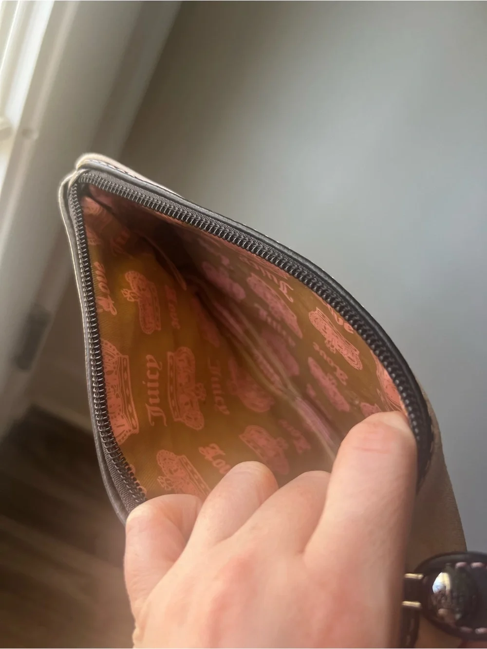 Juicy Couture Baby Pink Pouch from early 2000s